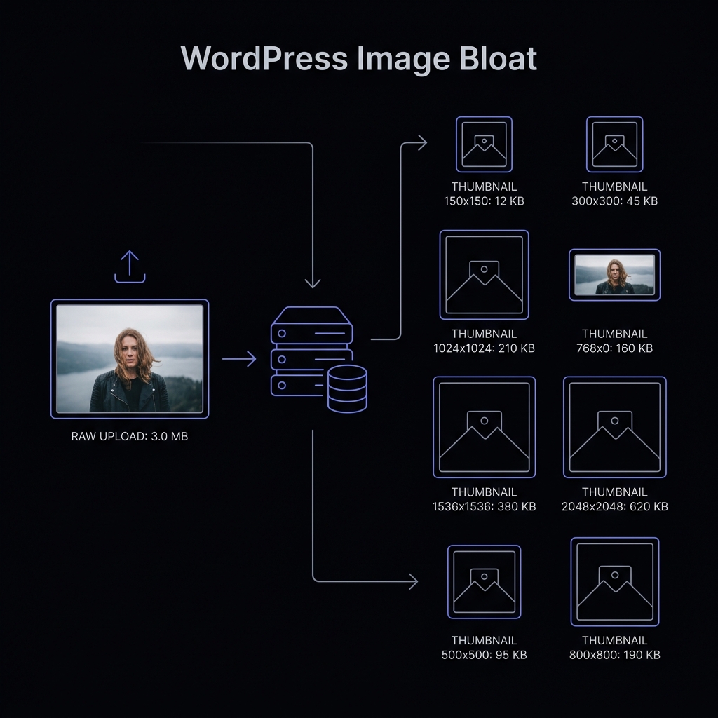 WordPress Image Bloat Crop Multiplication